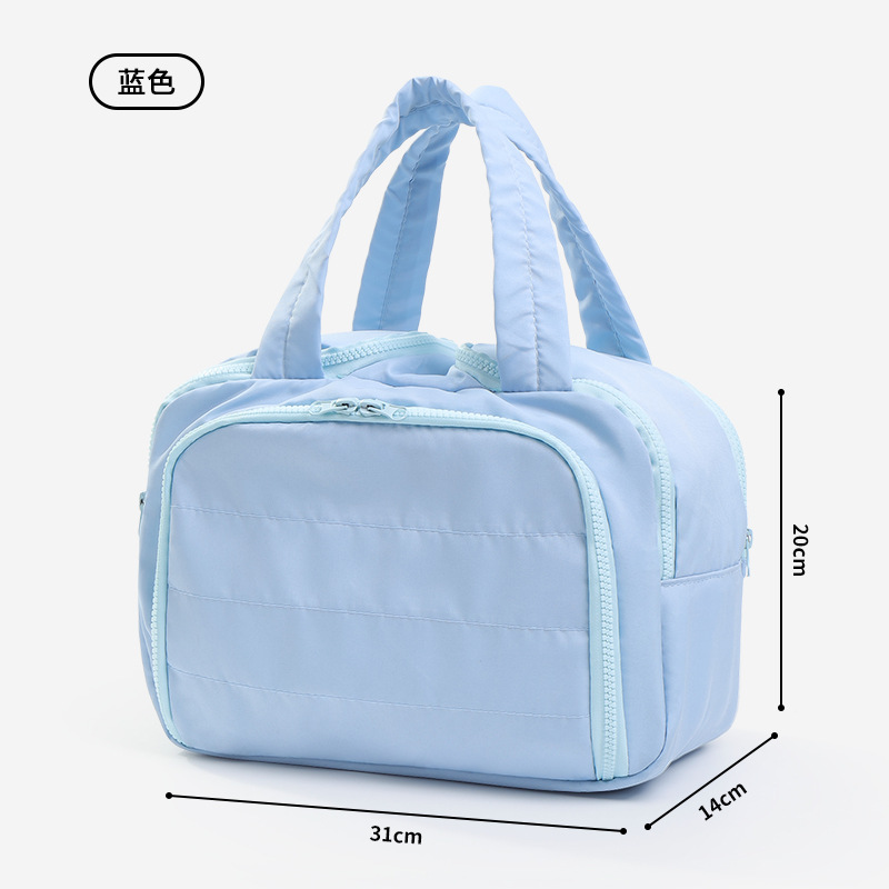 cross-border new arrival travel portable large capacity wash bag travel portable partition skincare storage bag female cosmetic bag Item Picture