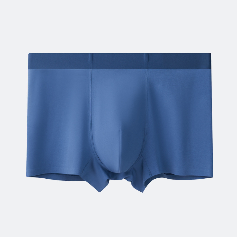 men's underwear pure cotton soft xinjiang long-staple cotton mid waist traceless underwear men's cotton breathable antibacterial boxers Item Picture