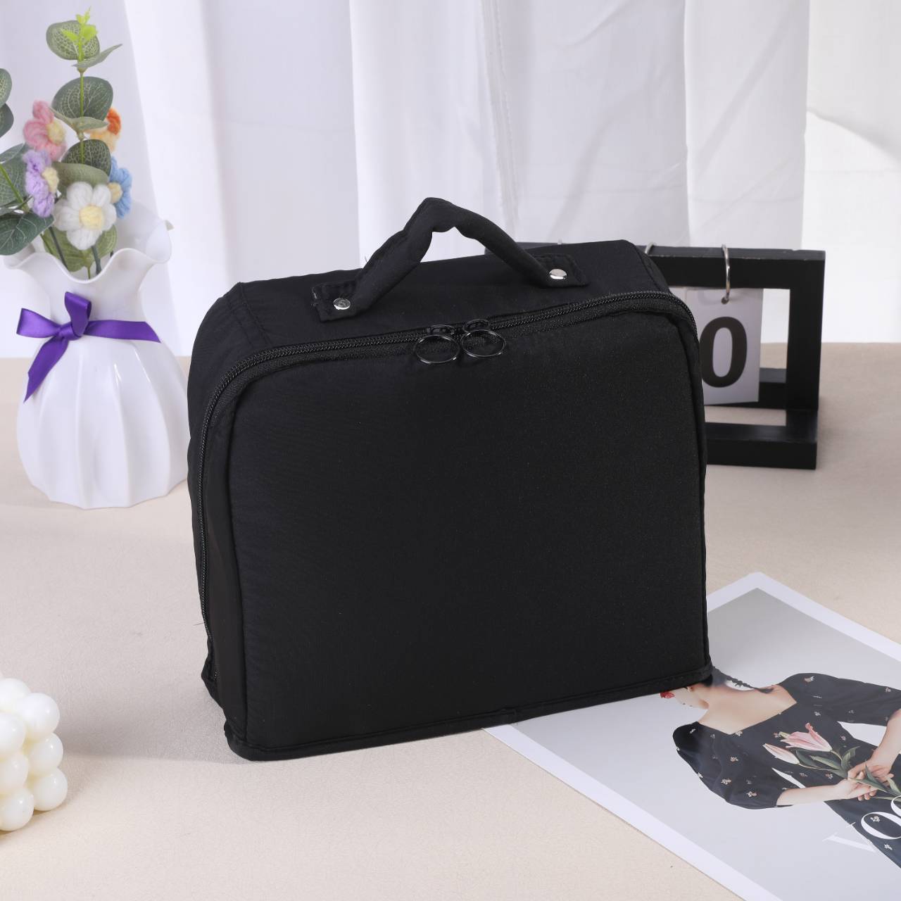 new vertical cosmetic bag large capacity good-looking waterproof portable storage bag portable out multi-partition wash bag Item Picture