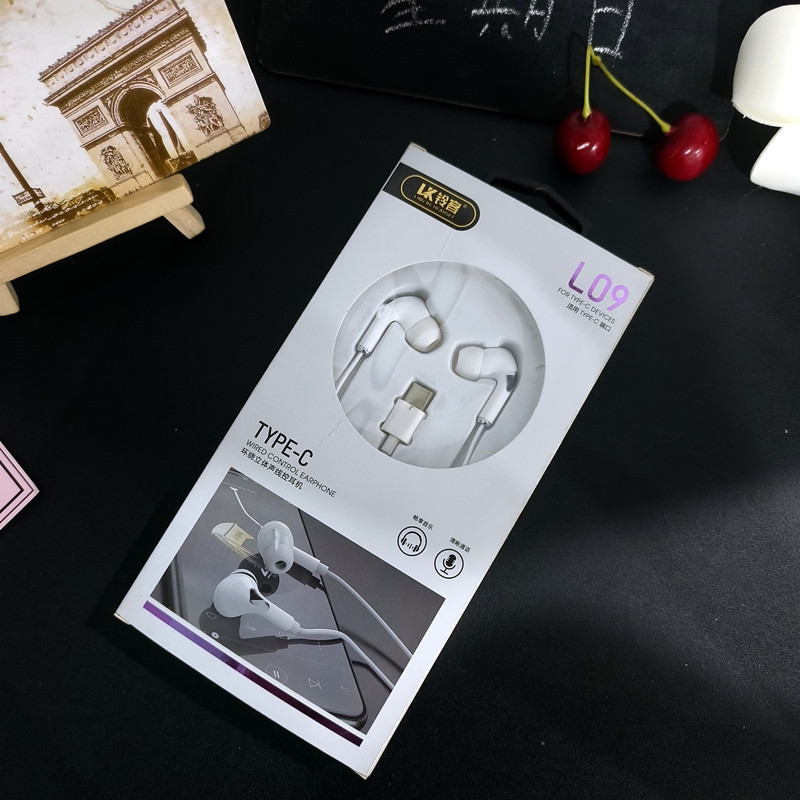 wholesale in-ear headset for huawei pingguo smartphone 3.5 interface type-c interface headset Specification drawing