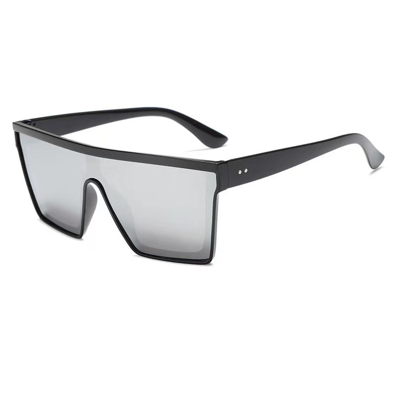 square sunglasses personalized one-piece sunglasses men's fashion sun protection uv protection women's high-grade face slimming car driving full figure