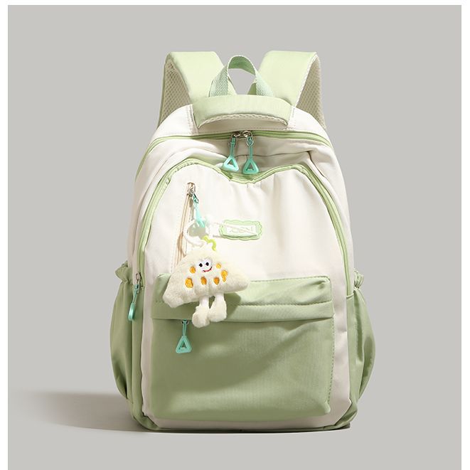 high-grade contrast color backpack 2025 new fashion female college student schoolbag large-capacity backpack short-distance travel bag Application Scenario