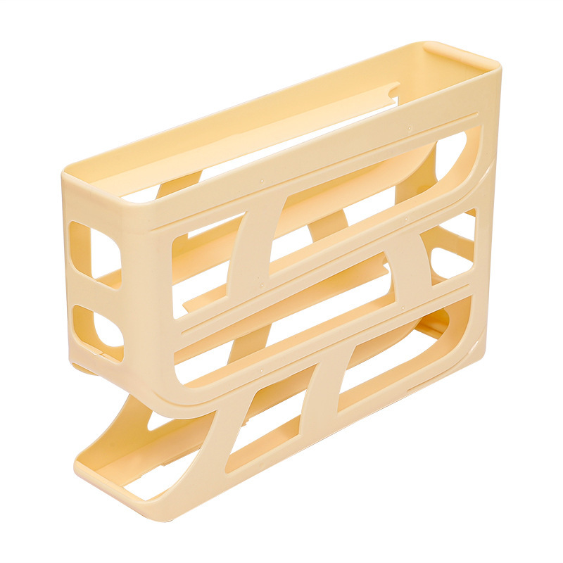 cross-border slide egg storage box refrigerator side door storage box roll egg egg holder tray automatic roll egg egg storage box details Picture