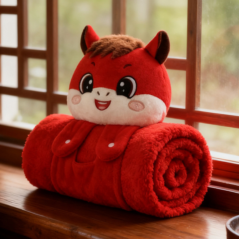 nap blanket office lunch break flannel small quilt sofa blanket child air conditioner blanket with logo details Picture