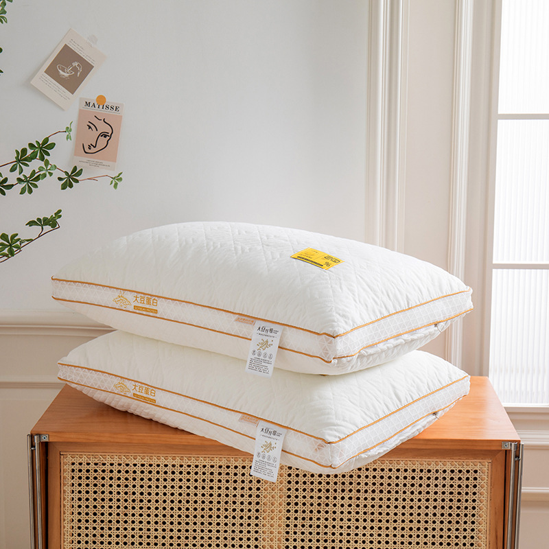 class a soybean pillow 48 × 74 pillow cervical support high loft pillow insert a pair of with pillowcase a set does not collapse nantong home textile Application Scenario