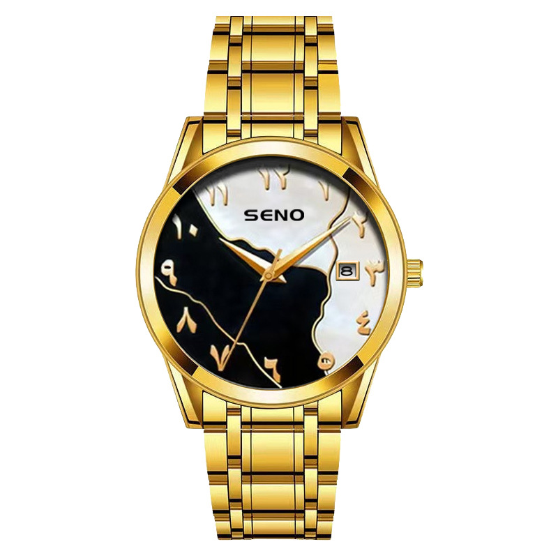 new men's watch business advanced watch arabic steel belt quartz watch men's watch export wholesale Application Scenario