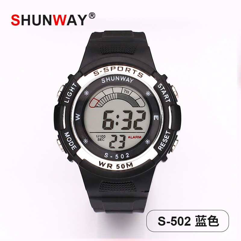 led luminous elementary school student sports watch simple 50m waterproof electronic watch children's multi-function watch wholesale Specification drawing