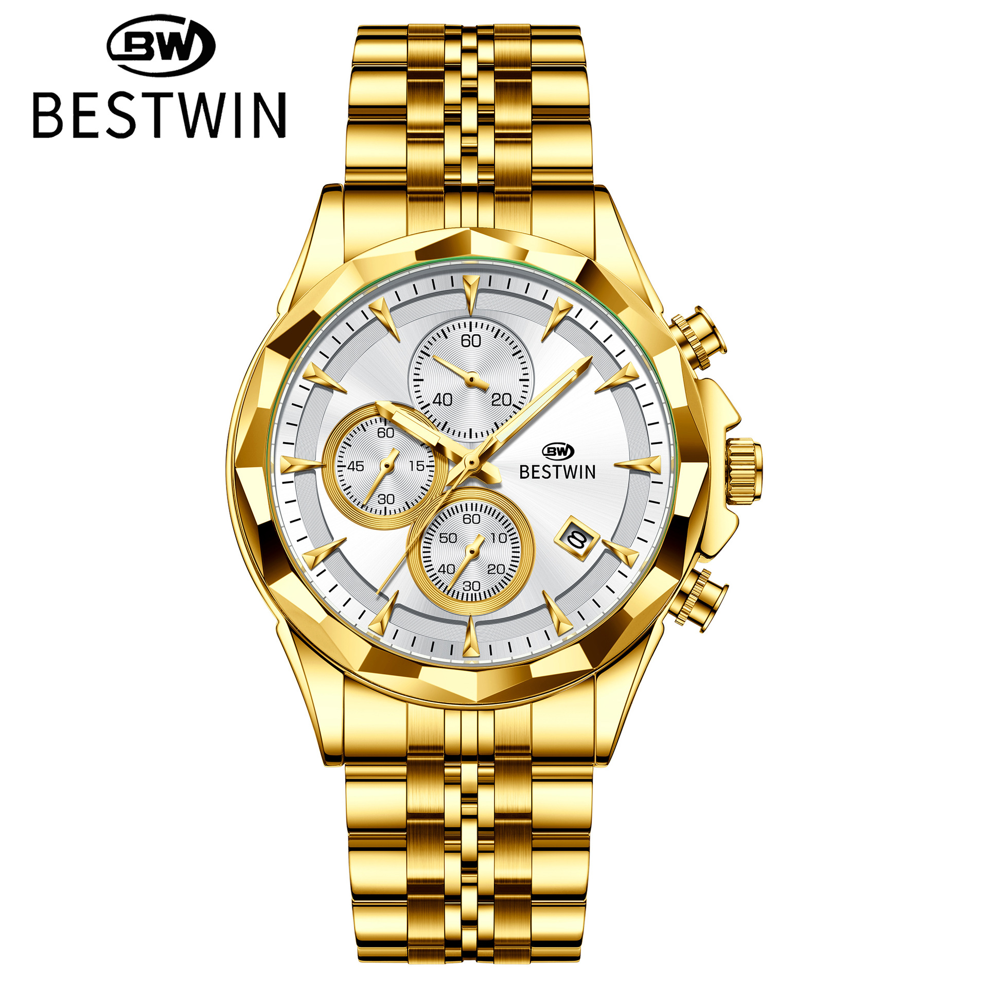 wristwatches men's watch male doctor bestwin luminous six-pin personal watch fashion men's watch full figure