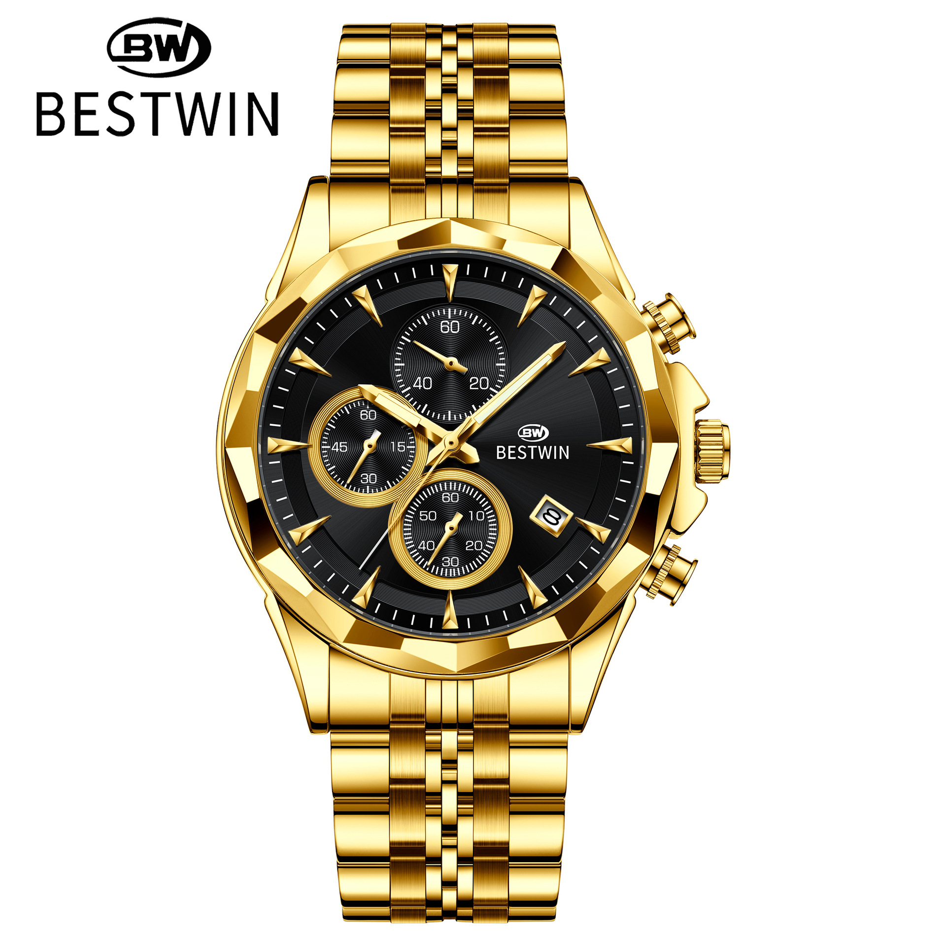 wristwatches men's watch male doctor bestwin luminous six-pin personal watch fashion men's watch Item Picture