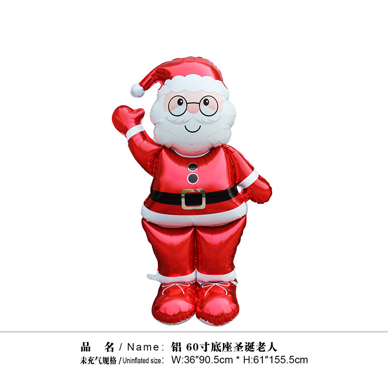 large christmas tree balloon inflatable pile style three-dimensional column christmas tree mall and shop christmas atmosphere decorative balloon Item Picture