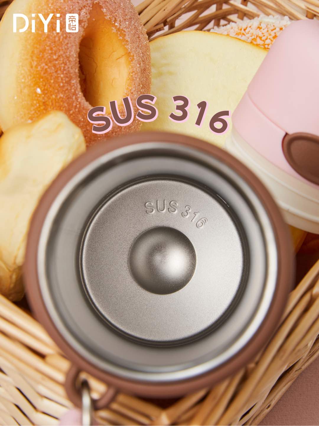 Diyi Beautiful Food Time Baking Series DY-BW1363 Diyi Simple Three-Drink Cup Lid Cup Cute Dessert, acrylic hanging rack to accompany you all day long, keep up with the fashion trend pic 8