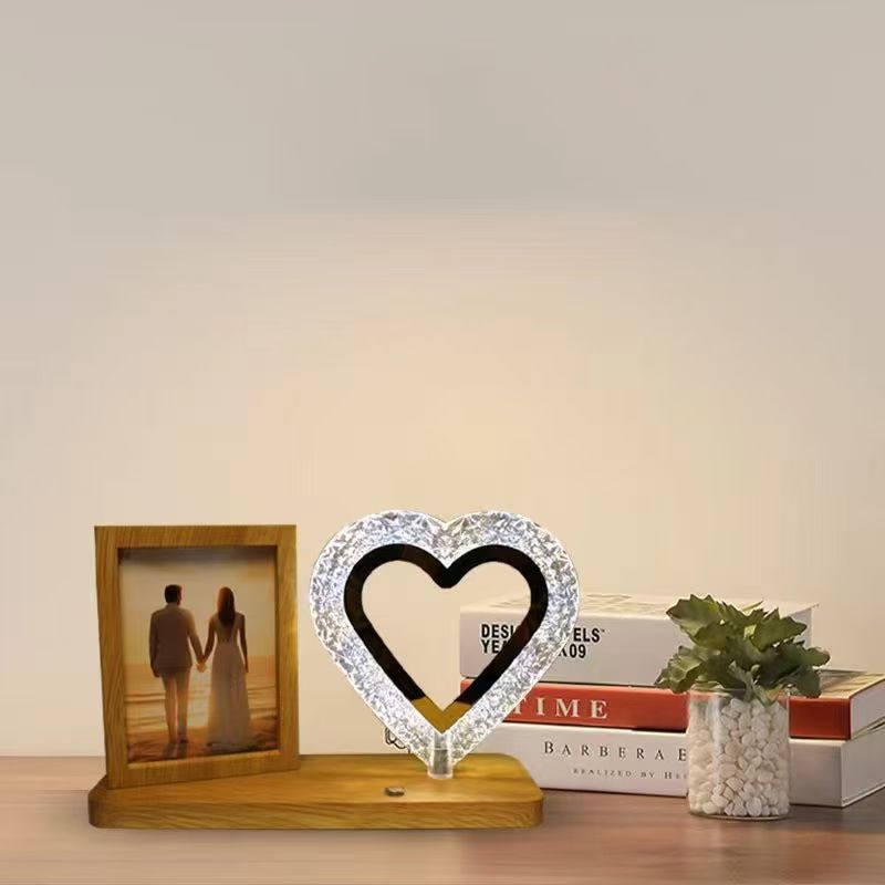 Touch screen switch with light, photo frame, density board photo frame, desk lamp photo frame processing, custom photo frame, photo frame mirror, plastic photo frame, photo frame factory detail image 9