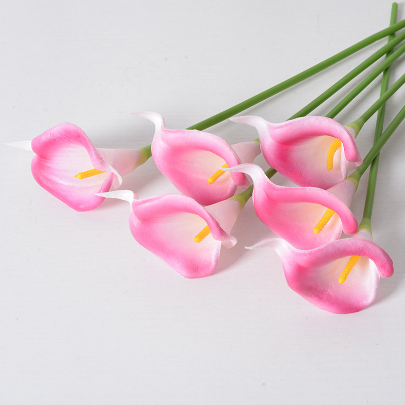 simulation pu mini common calla wedding photography layout home decoration handle flower fake flowers Application Scenario