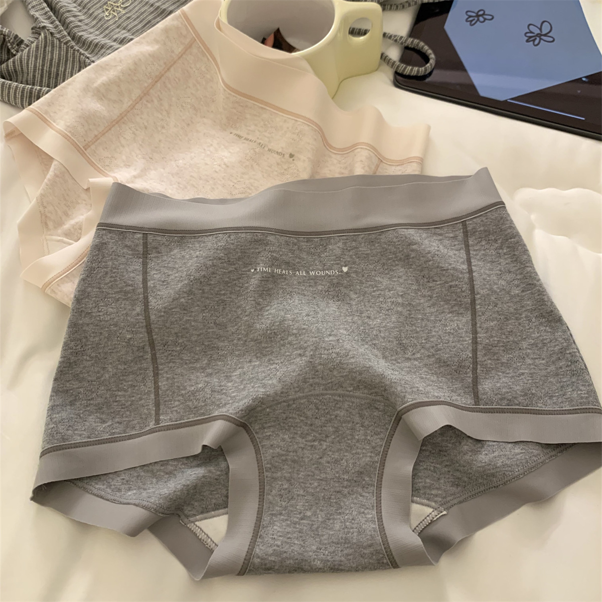 "no eight" [free rhythm] girls' boxers women's safety panties women's pure cotton antibacterial Item Picture