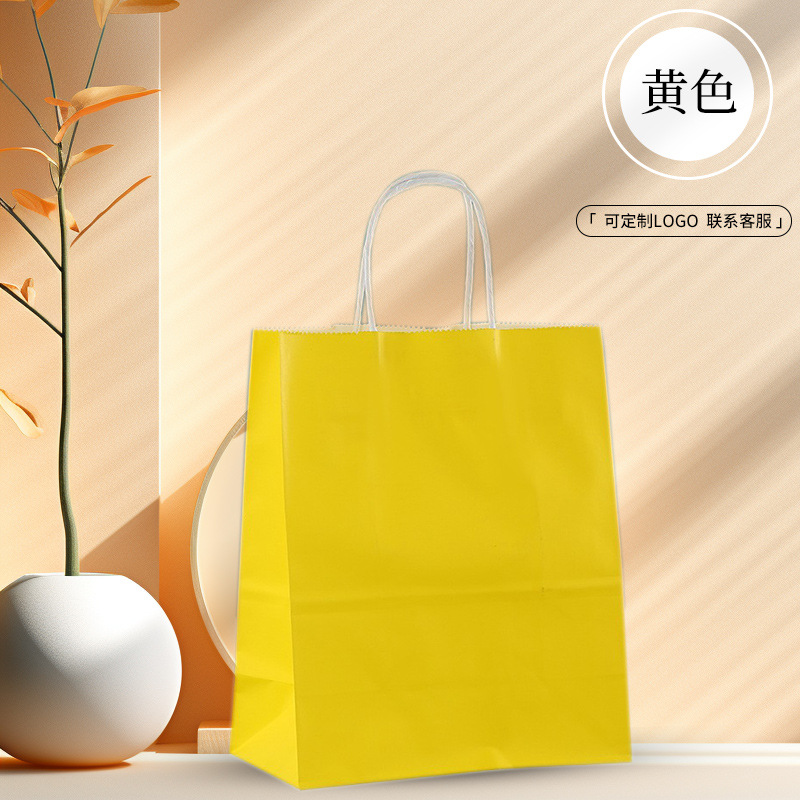 kraft paper bag handbag catering milk tea and coffee baking take out take away bag christmas and new year gift bag customization Application Scenario