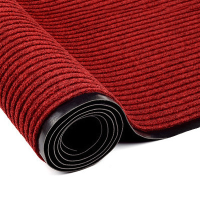 pvc double stripe carpet hotel commercial doorway non-slip floor mat kitchen absorbent mat toilet door mat Item Picture