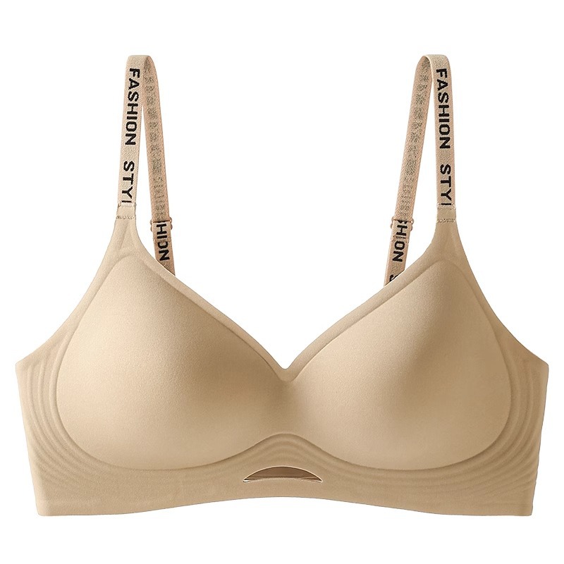 seamless underwear women's small chest push up push up accessory breast push up anti-drooping big beauty back jelly soft support bra winter Item Picture