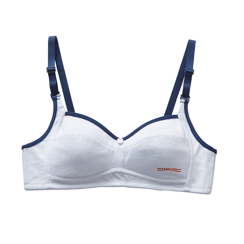 girls' growth period underwear cotton adjustable vest junior high school student sports bra ultra-thin breathable Item Picture