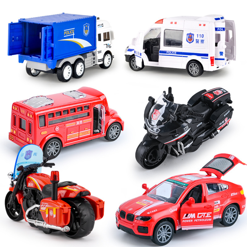 cross-border foreign trade children's toys baby boy educational inertia toy car stall toy car model wholesale Item Picture