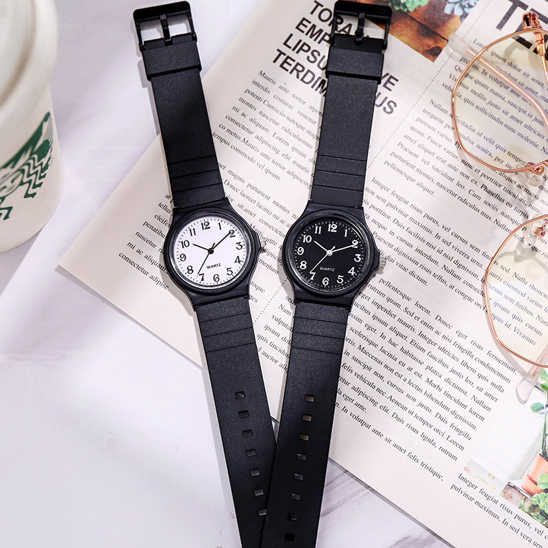 fashion primary and secondary school student watch mute pointer children's watch drop-resistant new quartz watch cross-border supply wholesale Specification drawing