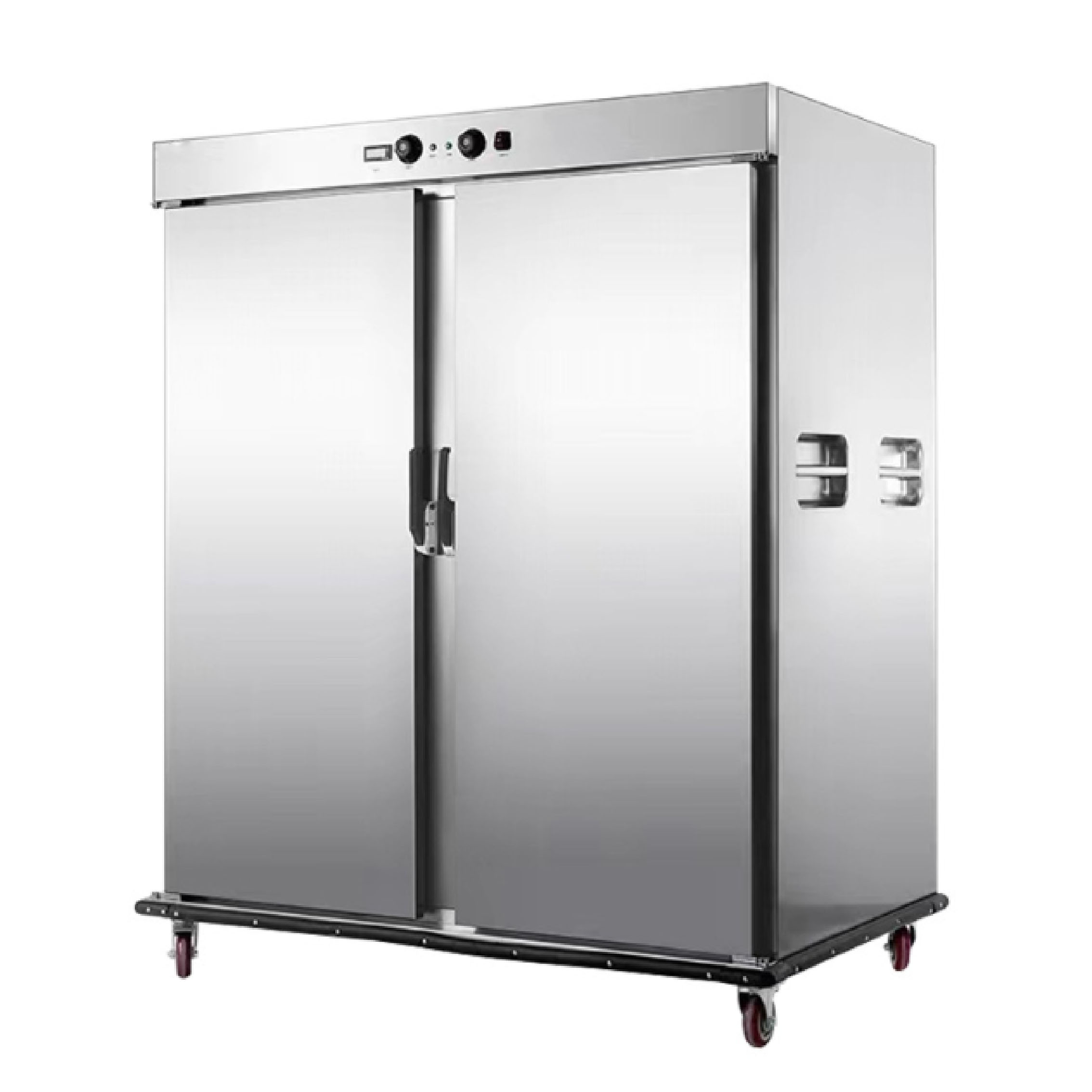 Hotel banquet insulated food delivery truck, stainless steel mobile insulated food truck, double-door constant temperature heating commercial Item Picture