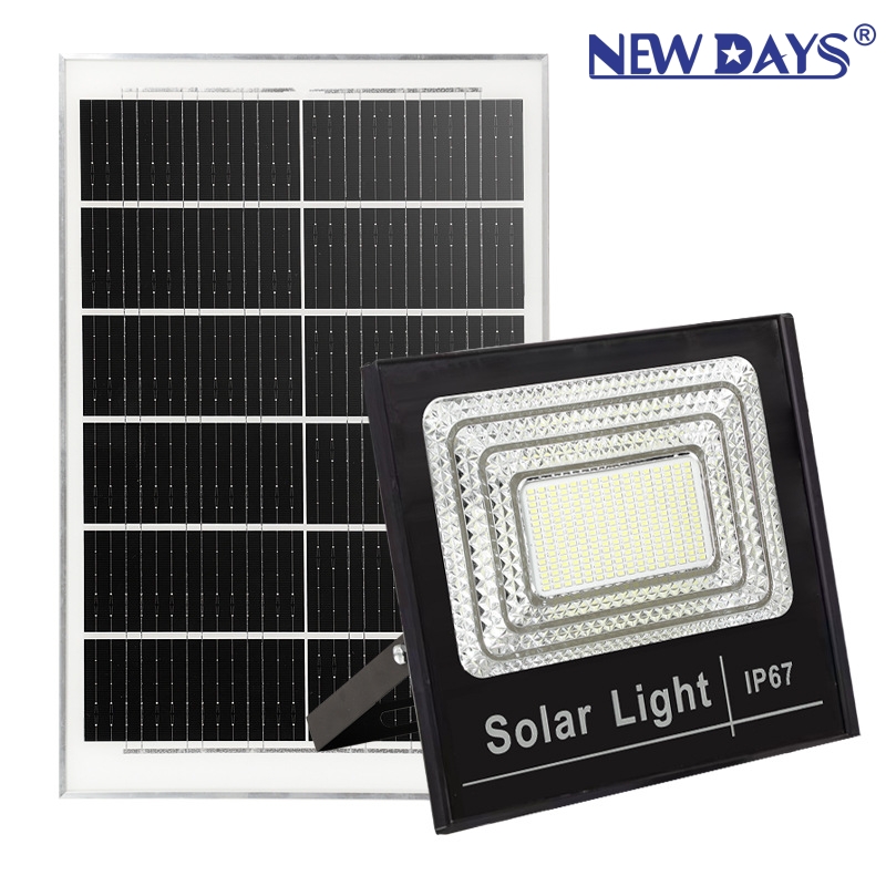 NEWDAYS brand's new cross-border LED mini plastic treasure basin solar floodlight, home garden lighting lamp, camping lamp, tent lamp, outdoor emergency light, energy-saving high-brightness solar street lamp