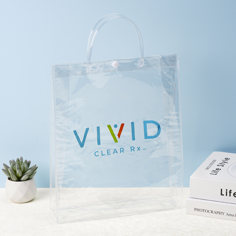 spot goods transparent pvc cosmetic bag large capacity square bag portable travel packing bags custom transparent gift bag logo full figure