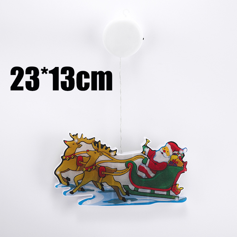 cross-border supply led christmas decorative lights door hanging window layout sucker light window stickers xingx hanging light colored light Item Picture