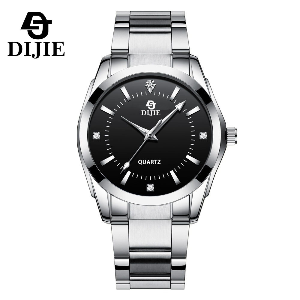 trendy brand men's and ladies' watches simple steel belt quartz watch elegant watch men's good-looking couple light luxury watch details Picture