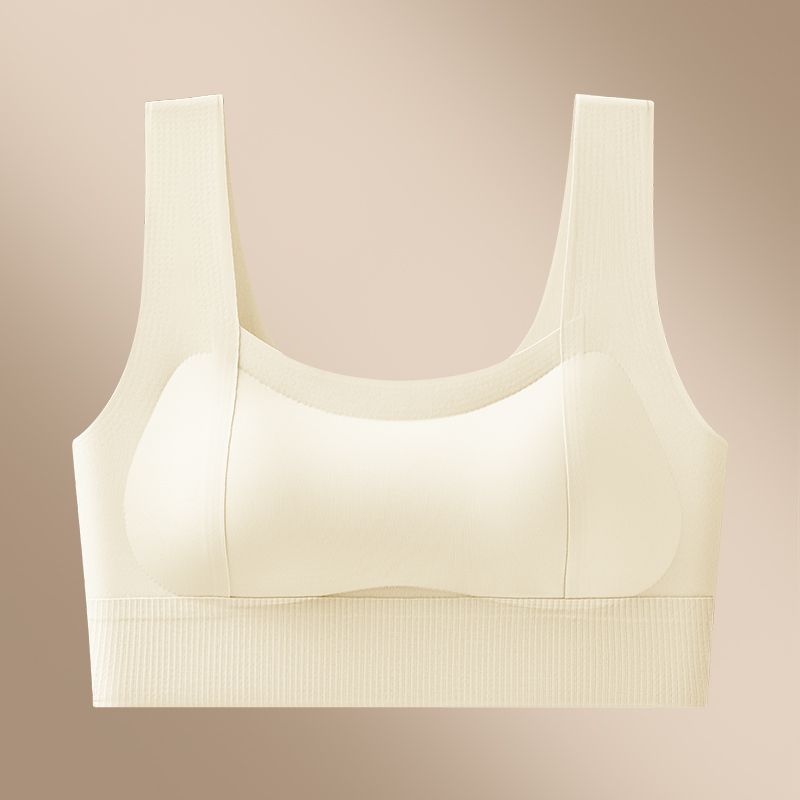 small breast size exaggerating bra seamless underwear women's push up wireless beauty back exercise vest fixed thickened chest pad lifting bra Item Picture