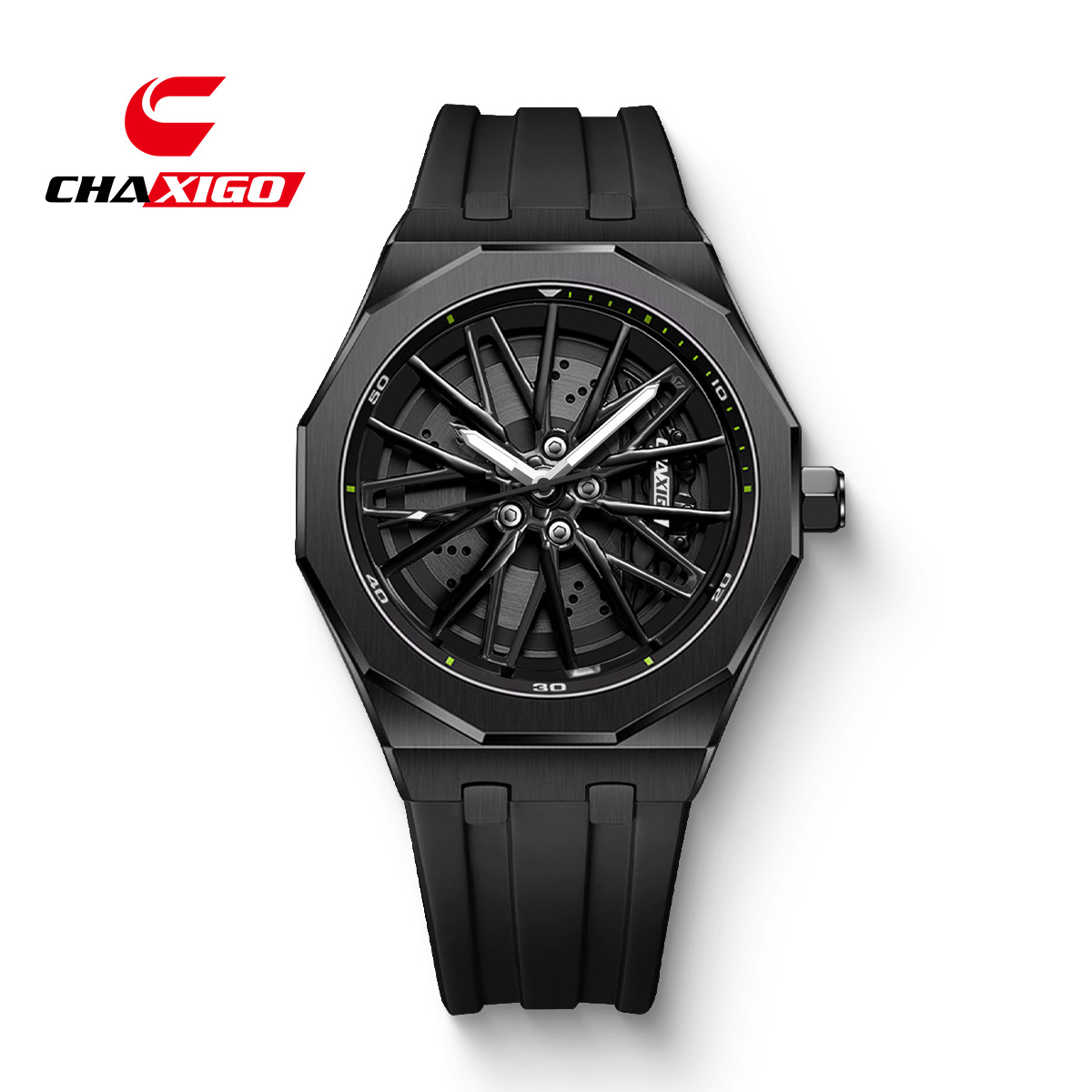 chaxigo new brand watch wheel rotating quartz watch cross-border fashion waterproof men's watch Item Picture