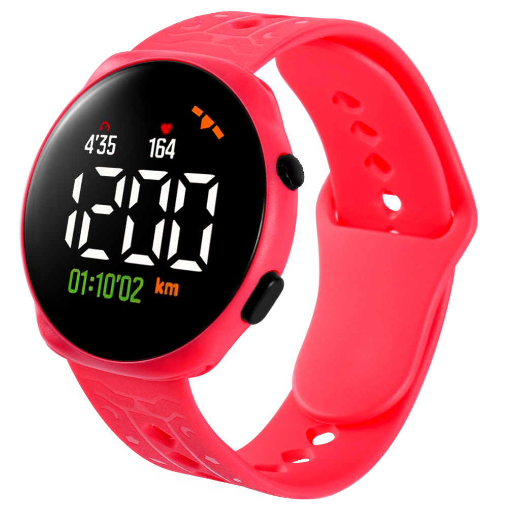 new fashion led student watch outdoor sports waterproof round children electronic bracelet & watch in stock wholesale details Picture