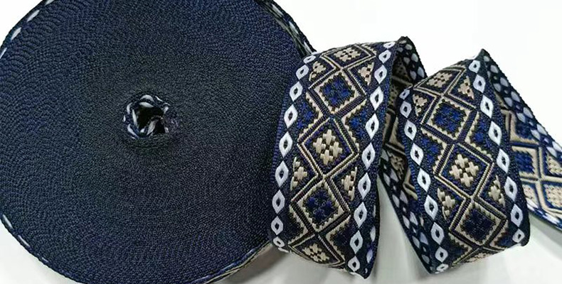 Fashionable 3.2cm new ethnic style jacquard hemmed webbing fabric, exquisite collar, ethnic minority clothing accessory belt pic 8