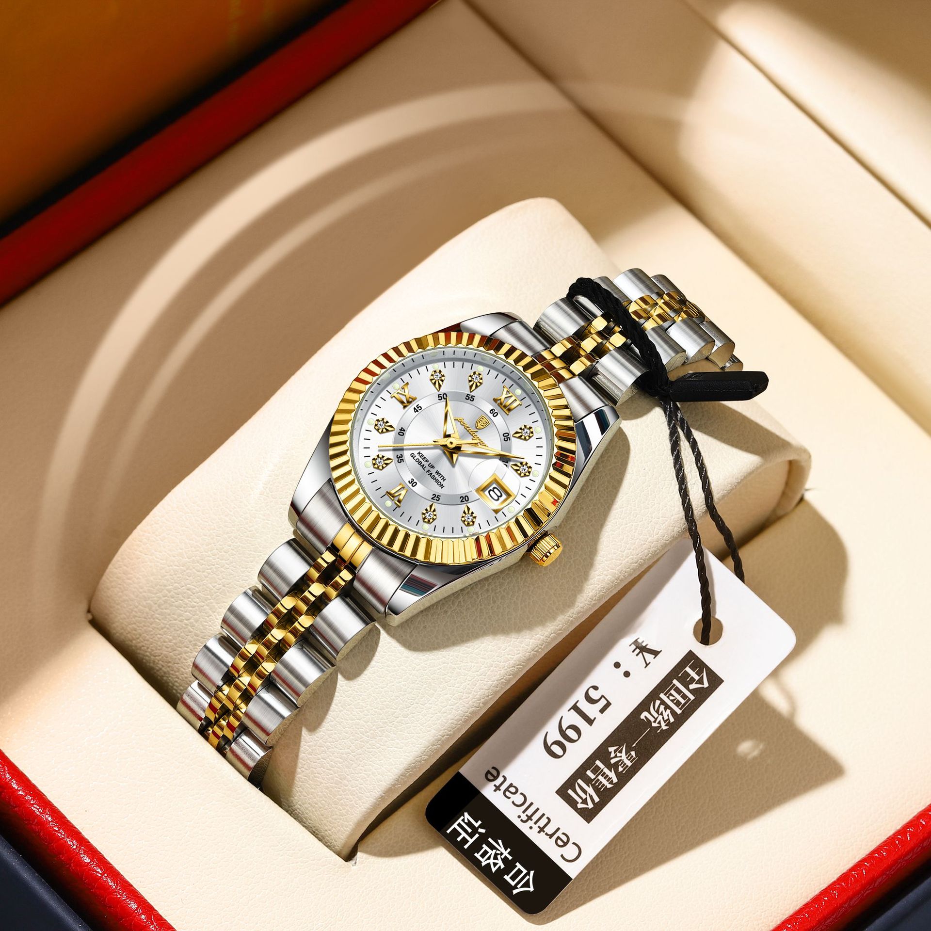 swiss brand business new ladies watch luxury luminous quartz watch live foreign trade popular style one piece dropshipping Item Picture
