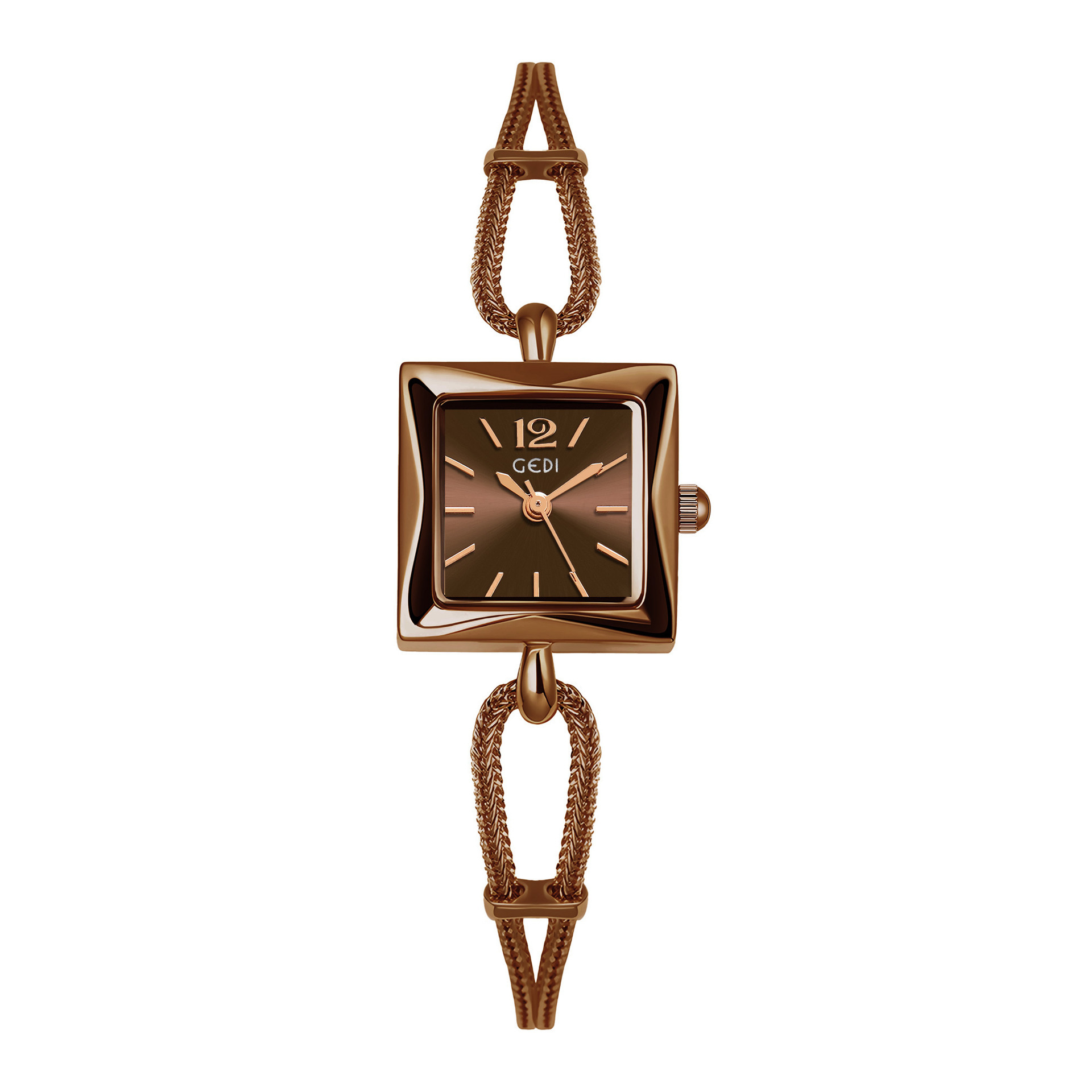 gedi niche high-grade women's watch simple small square plate alloy bracelet watch women's antique quartz watch wholesale Application Scenario