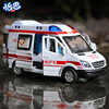metal car multiple trapdoors sound and light police car model children's simulation rescue warrior toy car decoration factory direct sales Item Picture