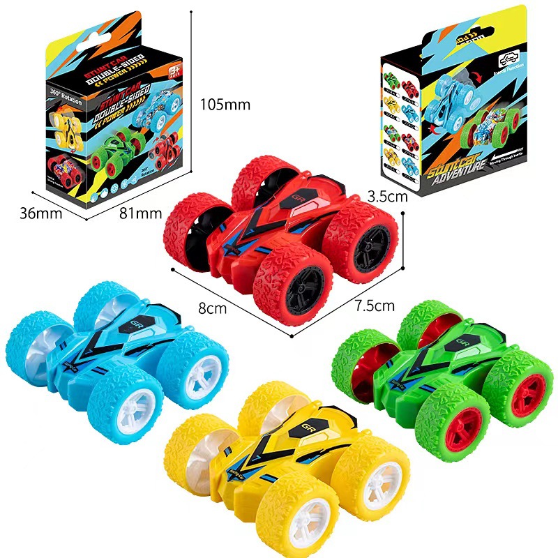 cross-border tiktok children's toy four-wheel drive inertia stunt off-road vehicle drop-resistant boy toy car stall toy wholesale Specification drawing