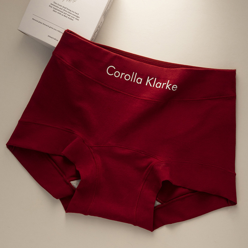 fiberglass antibacterial xinjiang long-staple cotton women's cotton underwear large size seamless all cotton high waist extra long grade boxer briefs Specification drawing