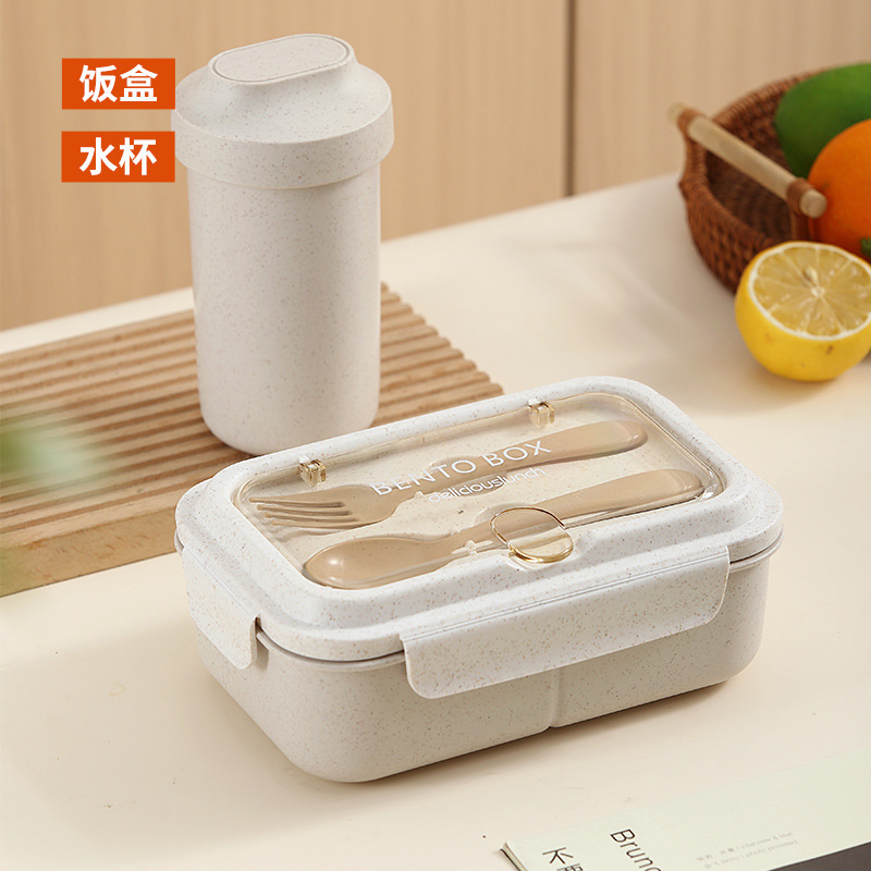 lunch box can enter microwave oven office lunch box girls light food fat reduction separated lunch box student lunchbox Specification drawing