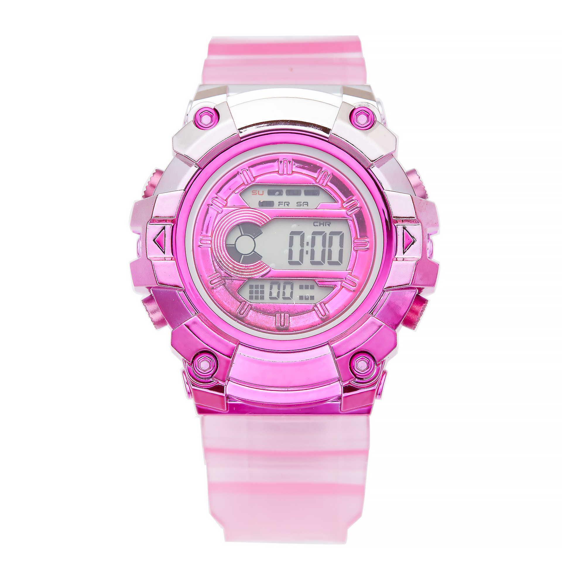 gradient color electronic watch korean fashion trendy outdoor sports cartoon children's color watch sports electronic watch Application Scenario