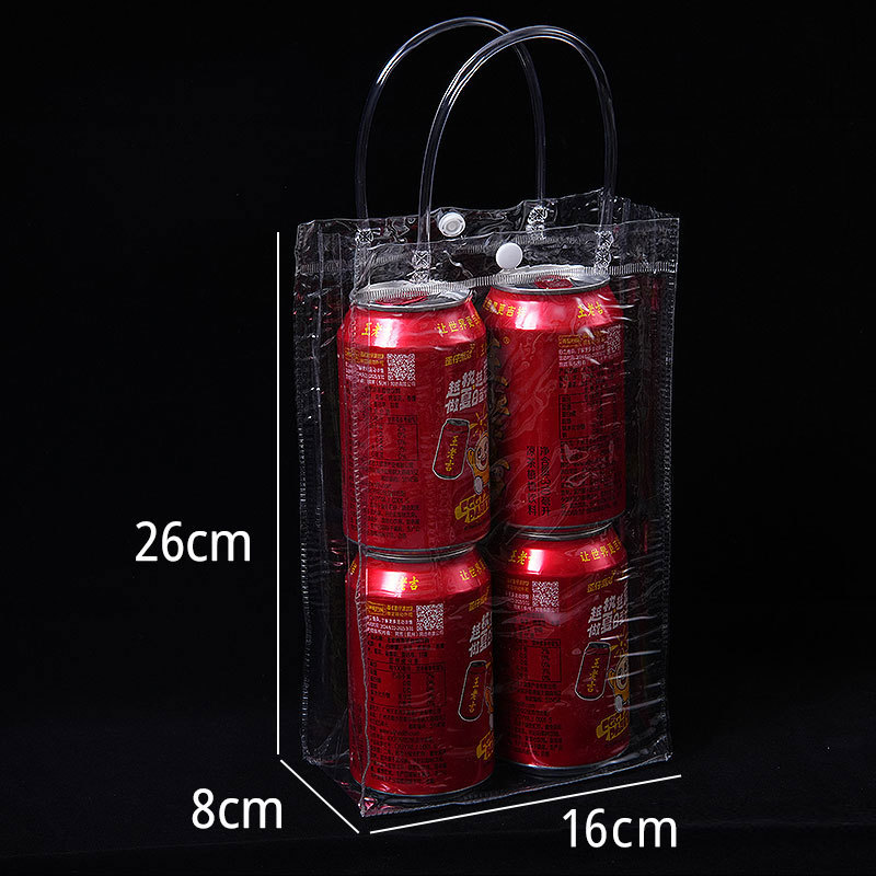 spot transparent pve handbag wholesale plastic gift with hand gift bag simple transparent pvc gift bag customizable Item Picture