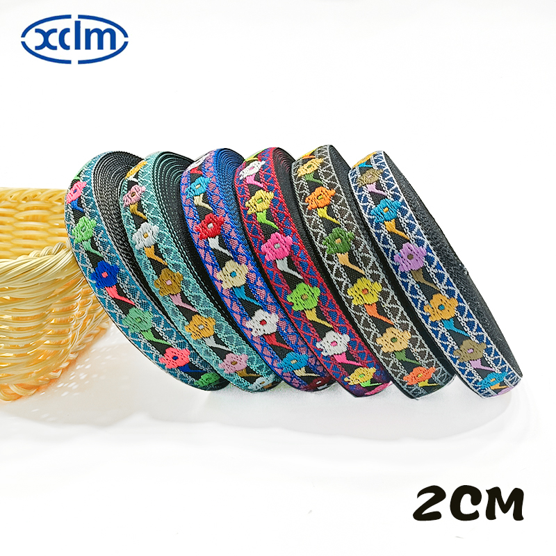 2.0cm woven ribbon lace, Miao ethnic minority embroidery accessories, jacquard decoration, new diy handmade clothing style