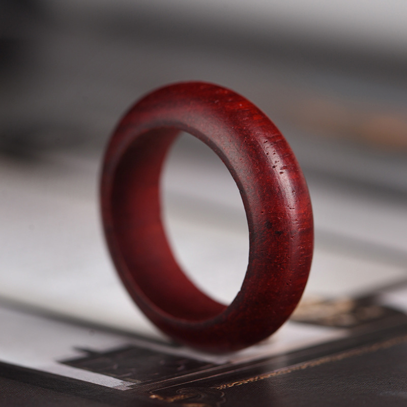 wooden ring rings ring flexible ring classical couple couple rings fashion trendy jewelry rosewood hand ring men's and women's jewelry Specification drawing