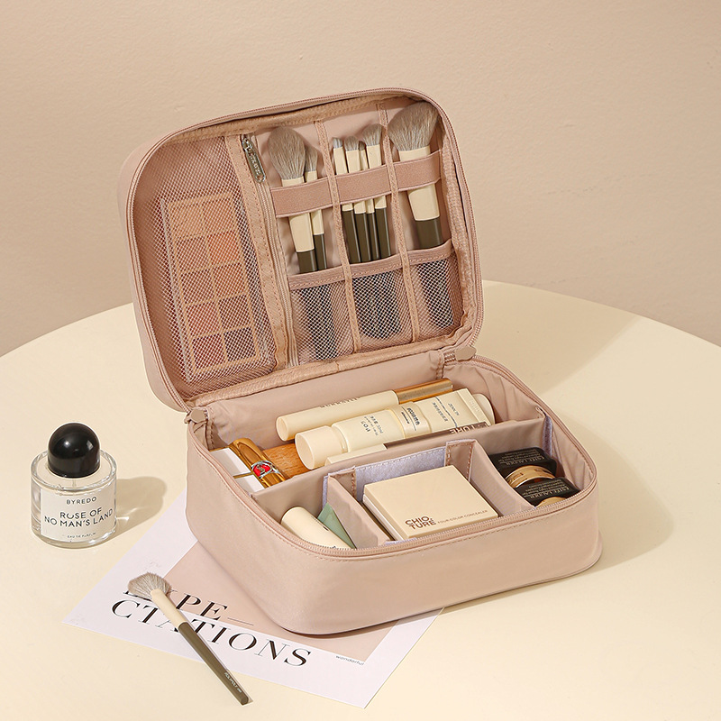 oxford cloth cosmetic bag large portable japanese and korean style wash bag storage box large capacity female cosmetic bag waterproof full figure