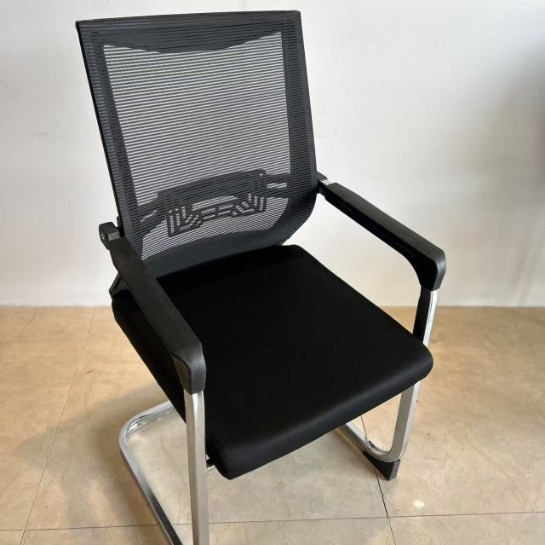 modern minimalist office work chair conference room chair reception mesh chair bow-shaped steel frame chair office furniture Specification drawing