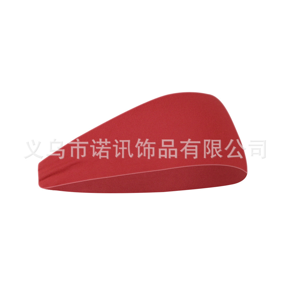 amazon new running fitness hair band men and women sports yoga sweat absorbing stretch cotton headscarf solid color headscarf Specification drawing