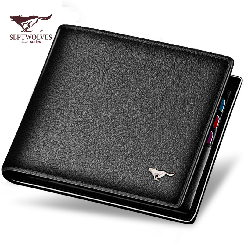 men's wallet new first layer cowhide wallet short intrazone thin coat with zip men's vertical design wallet valentine's day gift full figure