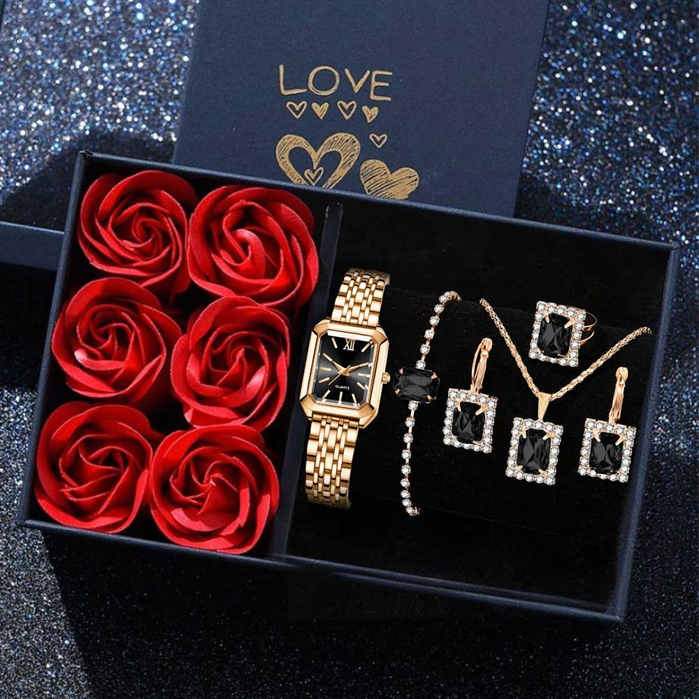 cross-border foreign trade new ladies watch light luxury just with square quartz watch fashion simple student wrist watch wholesale full figure