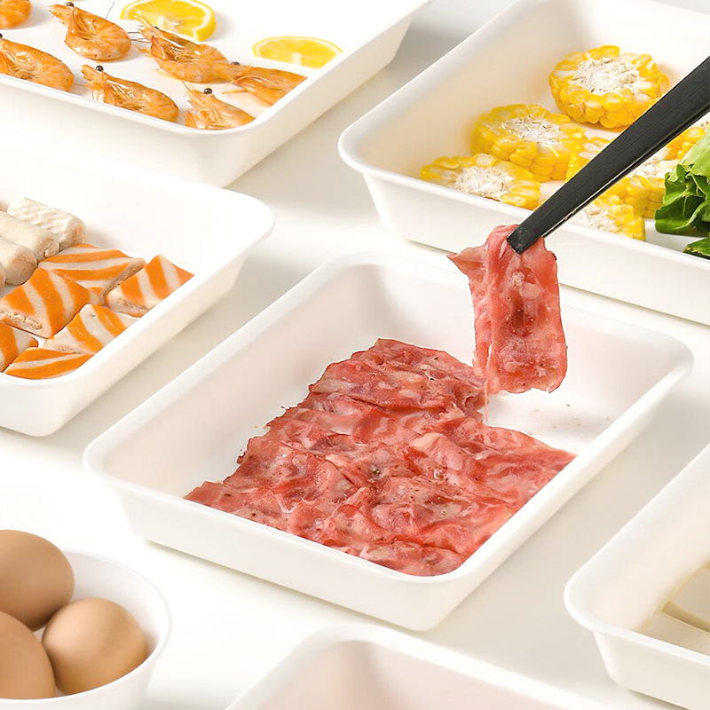 H226-207方形备菜托盘聚餐火锅菜盘家用配菜餐盘厨房料理平底圆盘详情图6