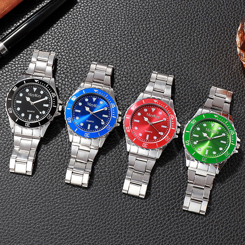 men's steel strap watch quartz watch water ghost business fashion men's watch made of alloy factory in stock supply watch Specification drawing